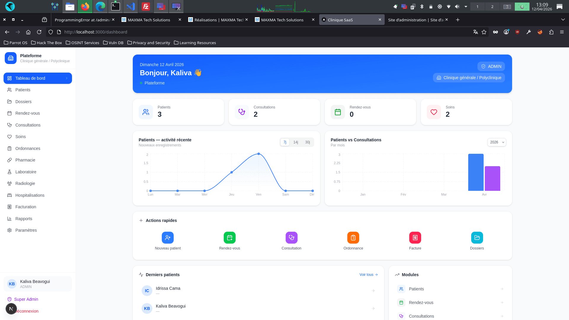 Plateforme de Gestion Médicale